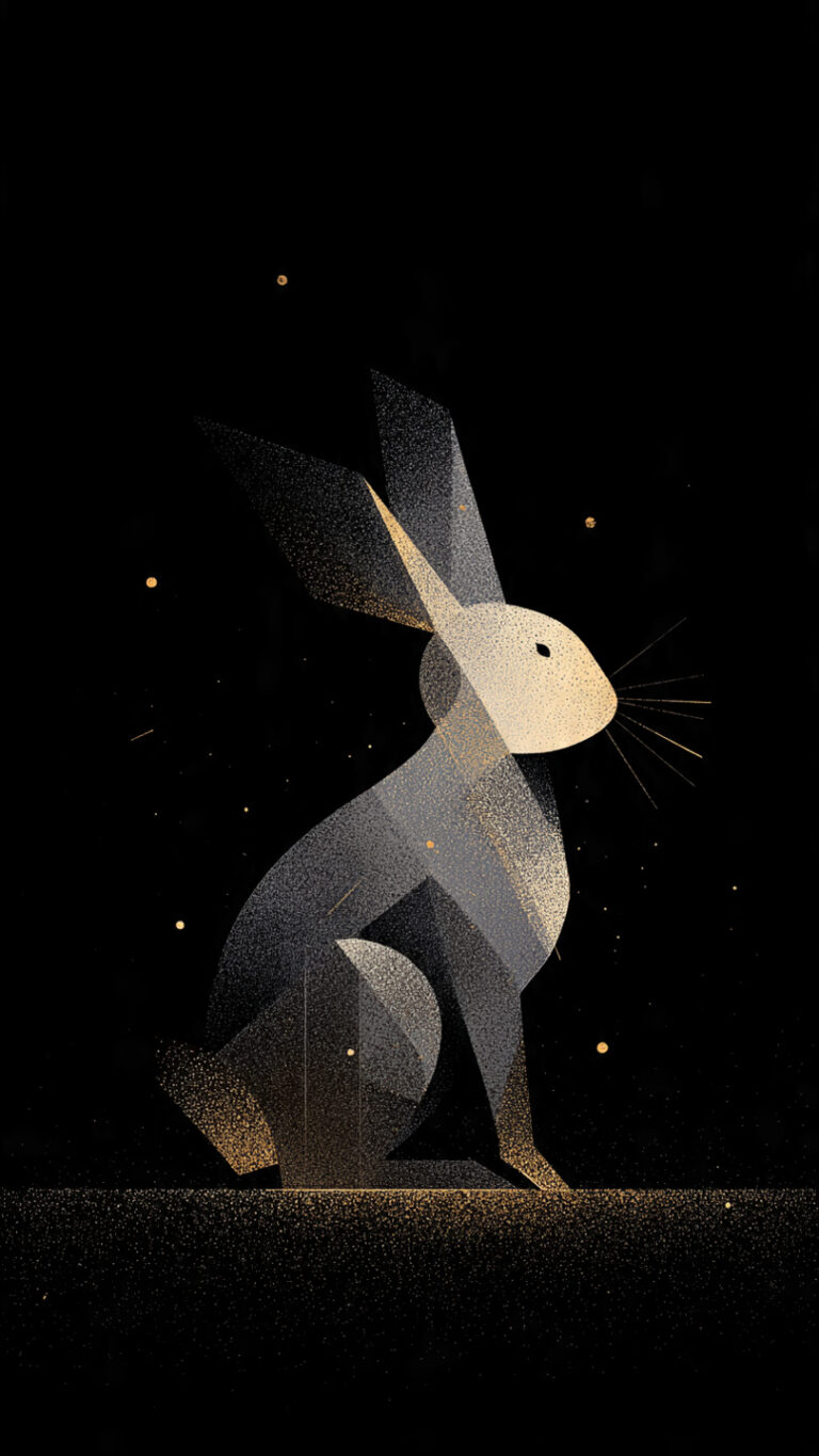 Ilustración minimalista de un conejo estilizado que simboliza la evolución y reinvención de Playboy.