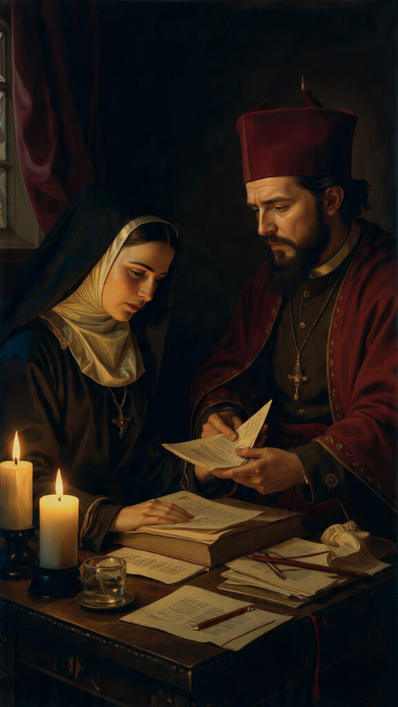 Sor Juana enfrentando al poder eclesiástico.